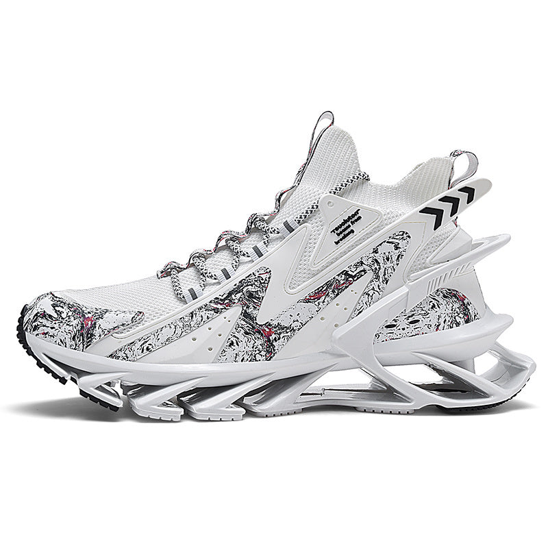 Fashion Breathable Shock Absorption Walking Tennis Running Sports Shoes Blade Type Shoes