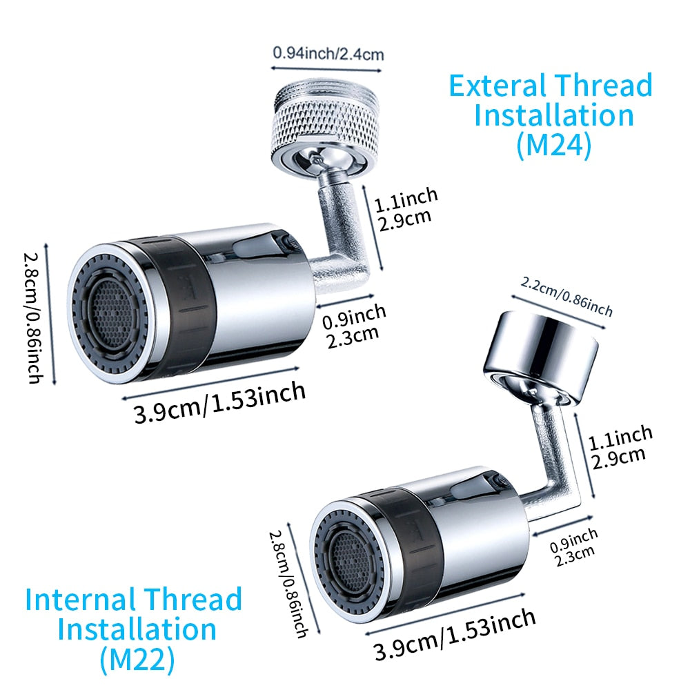 720 Degree Swivel Faucet Aerator Universal Splash Filter Faucet Spray Head