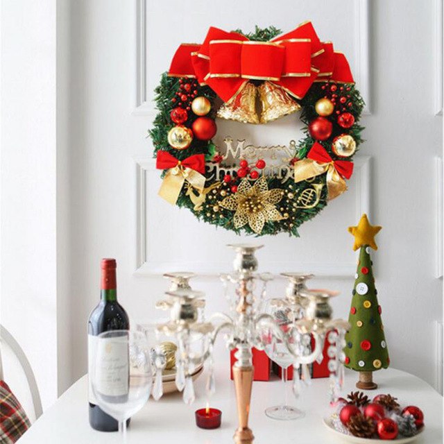 Christmas 30cm Christmas Large Wreath Door Wall - Annizon Home Essentials