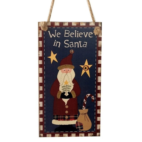 Christmas Happy Christmas Wooden Pendant Door - Annizon Home Essentials