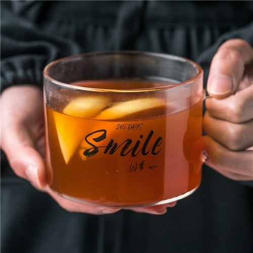 Large Inspiring Glass Mug - Annizon Home Essentials