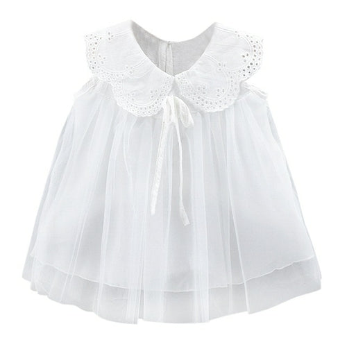 Cute Lace Collar Tulle Dress - Annizon Home Essentials