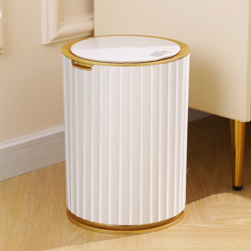 Waterproof Smart Sensor Garbage Bin with Automatic Lid for Kitchen, Bathroom and Toilet