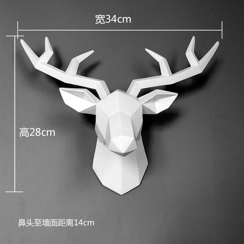 Resin Modern Deer Wall Decoration
