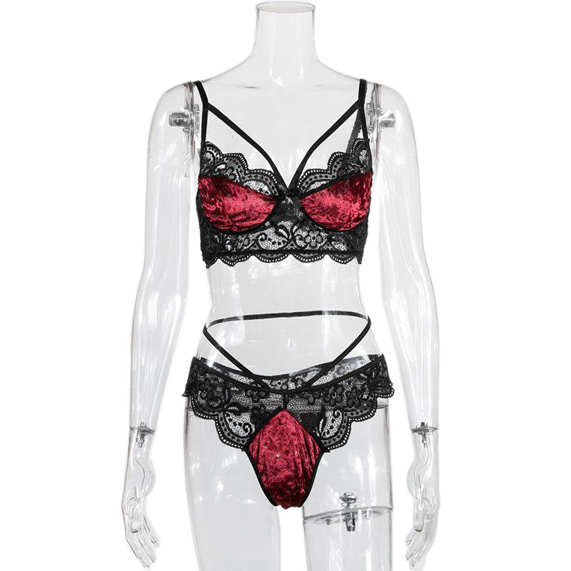 Sexy Velvet Underwear Set