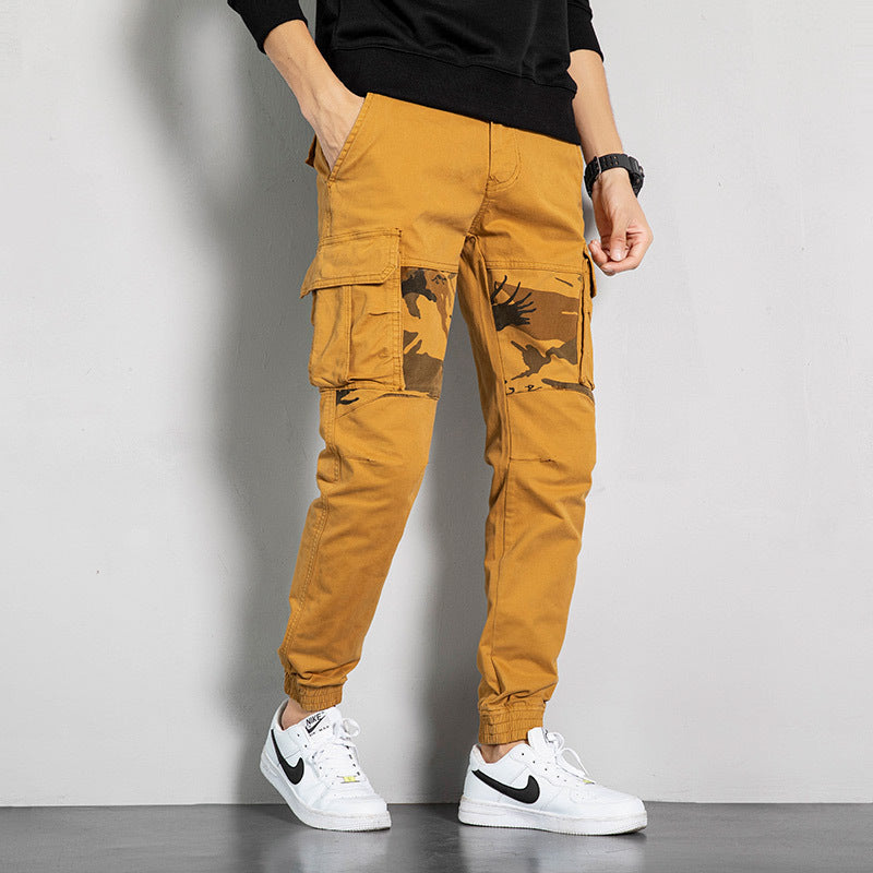 Men's Pocket with camouflage sports cargo pants