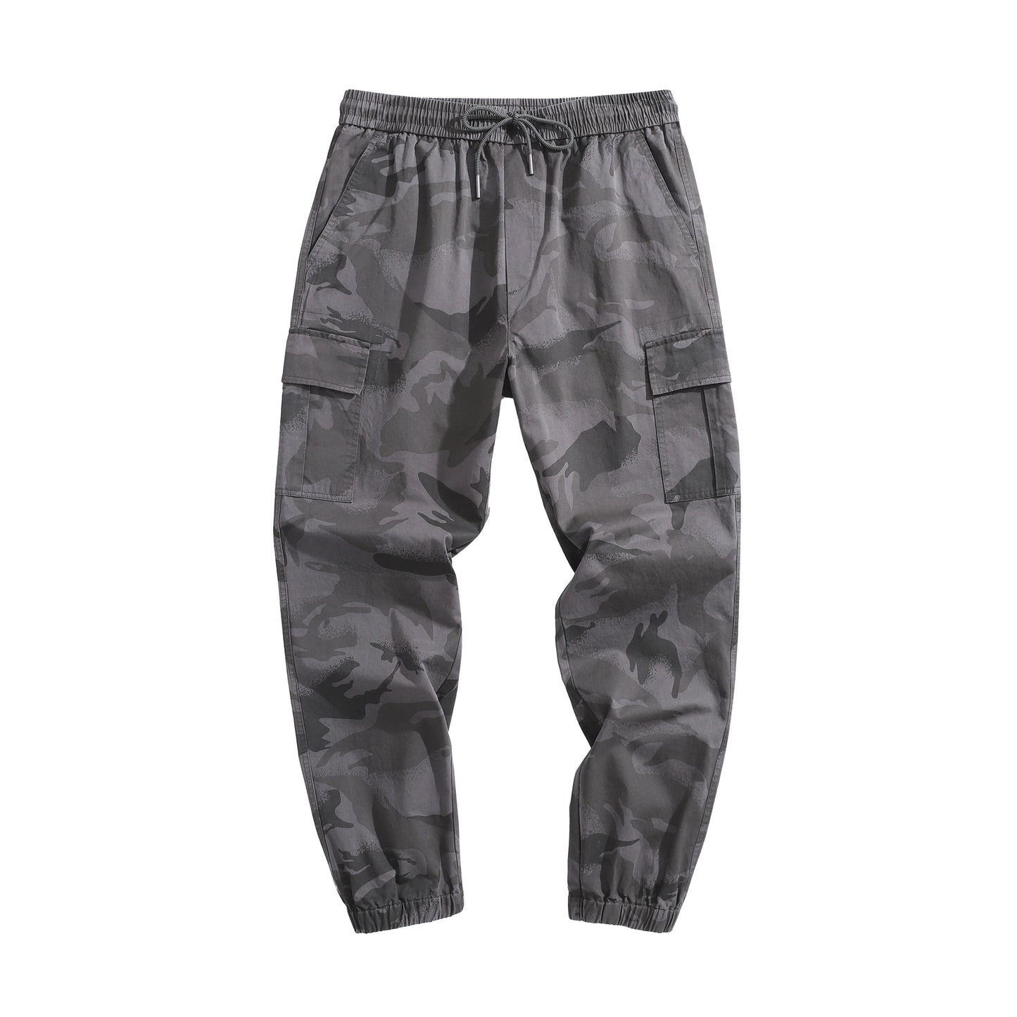 Camouflage multi bag overalls: Men's new fashion, all-around, strong belt, foot binding, leisure pants
