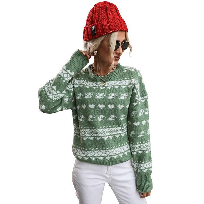 #Christmas# Long Sleeved Pullover Sweater