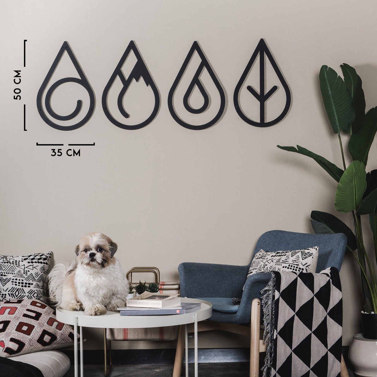 Four Elements - Singa - Wall Art - Annizon Home Essentials