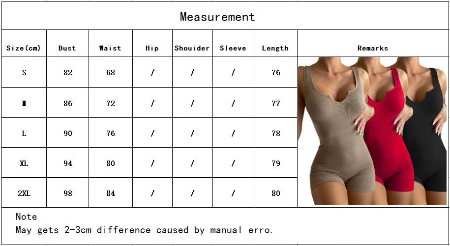 Sweet V-neck slim fit casual Jumpsuit