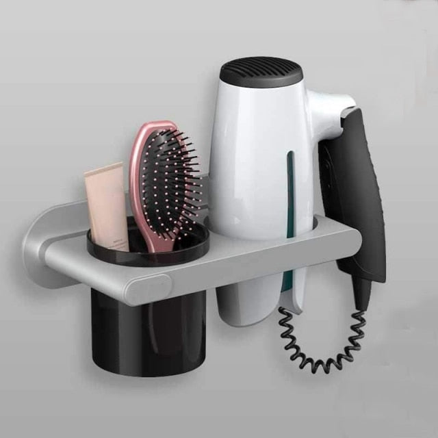 Wall Mounted Hair Dryer Holder - Annizon Home Essentials