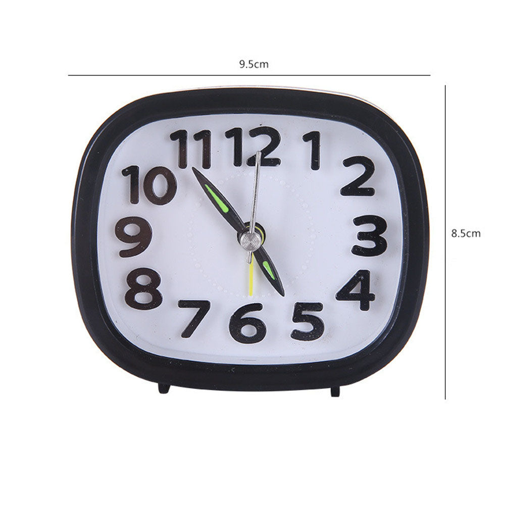 Square Round Small Alarm Clock