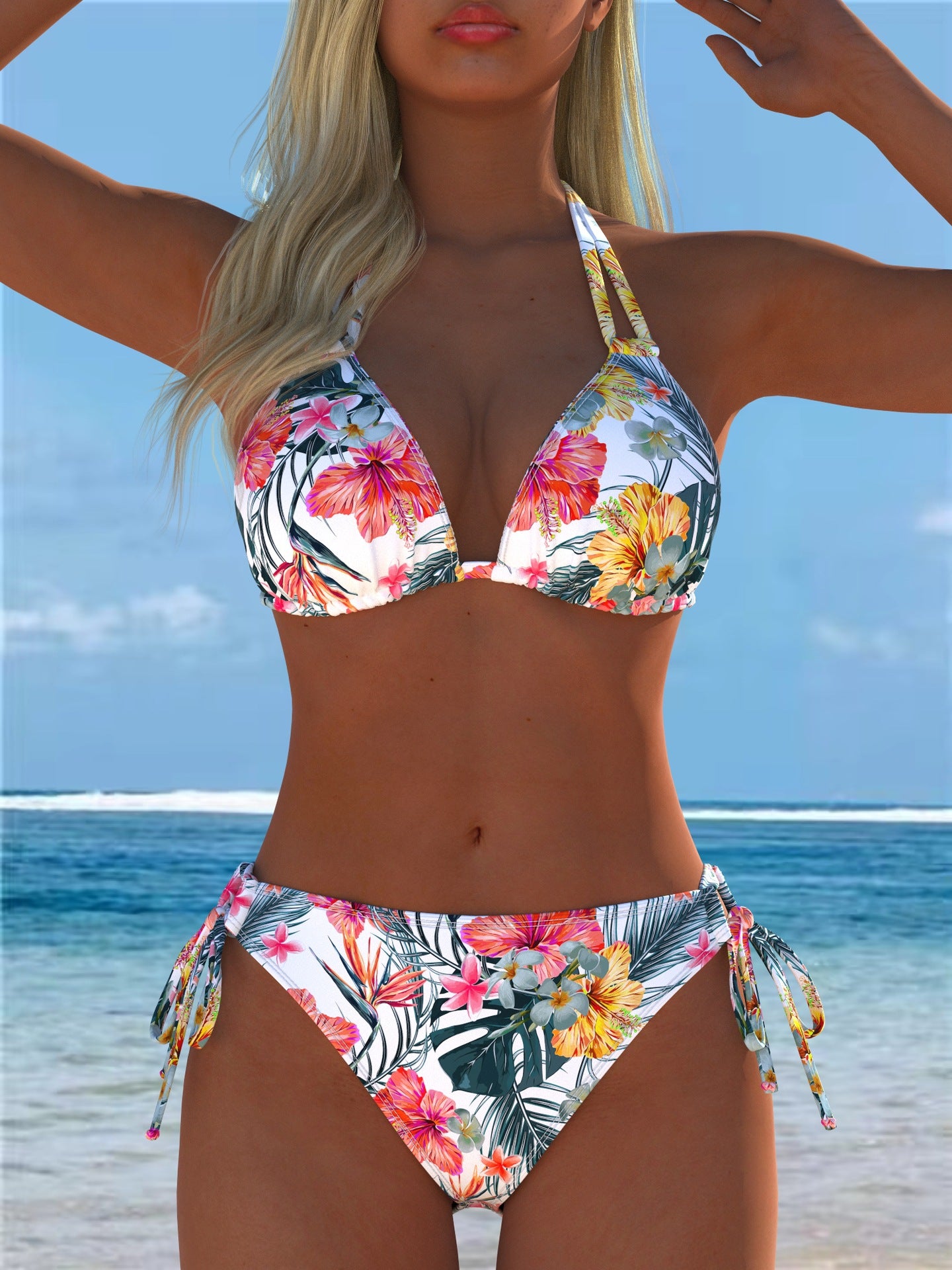 Split swimsuit vest style swimsuit set eprolo