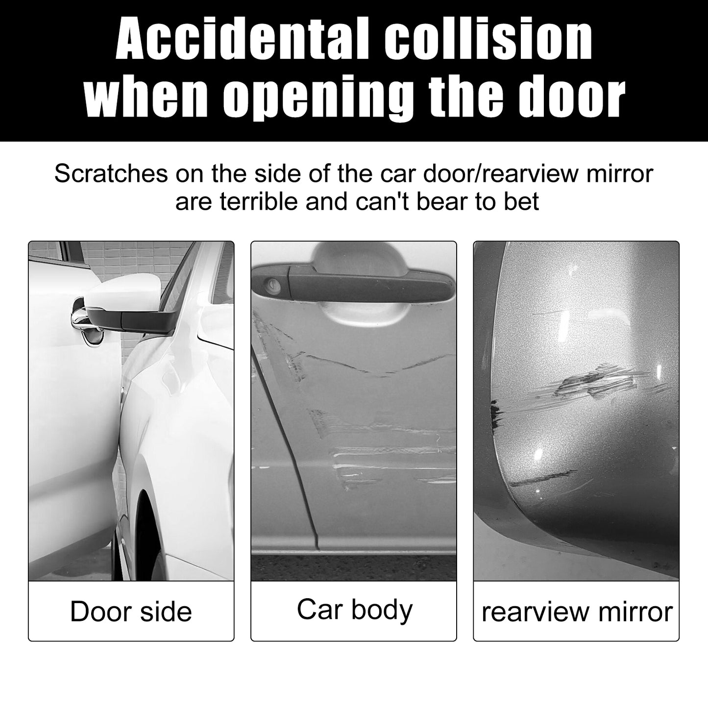 Car Collision Protection Stickers, Front And Rear Bumper Protection Anti-scratch Car Body Protection Sticker eprolo