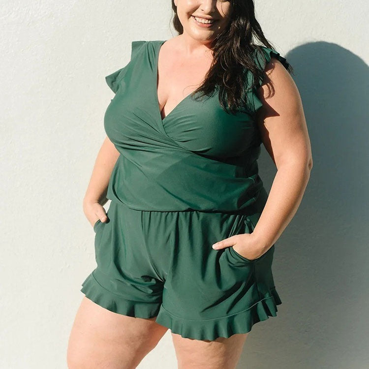 Solid color oversized swimsuit swimsuit seaside eprolo