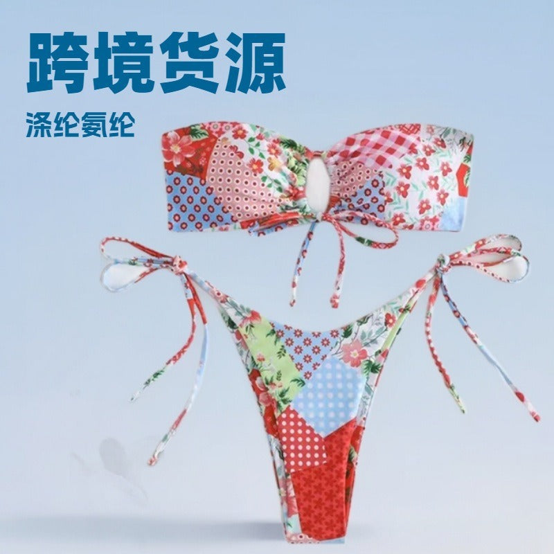 Strapless bikini split swimsuit eprolo