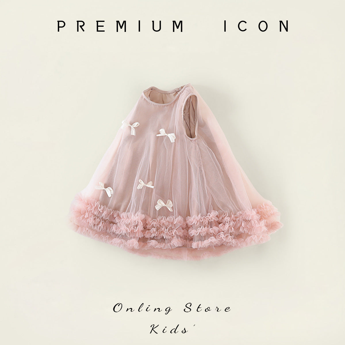 Chic Irregular Tulle Dress for Girls eprolo