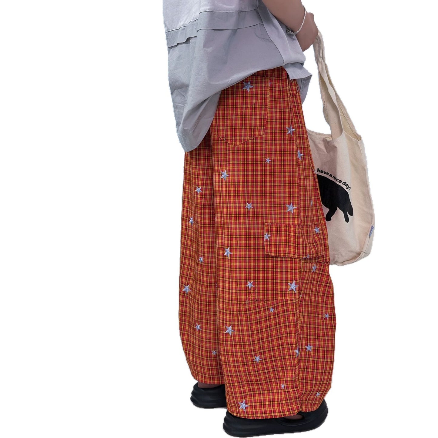 Boys' Pants Lightweight Mosquito-Proof Long Trousers Checkered Pattern Kids Casual Wear eprolo