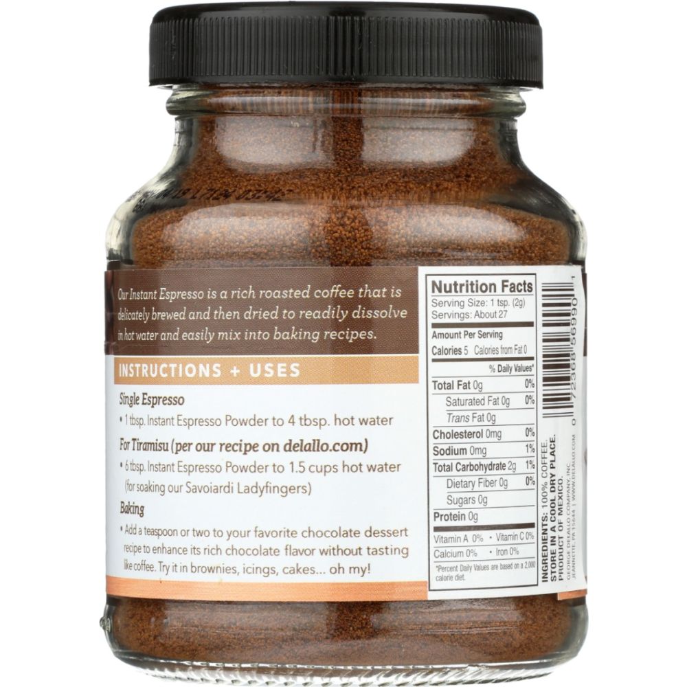 DELALLO: Baking Powder Espresso, 1.94 oz Smart Greens