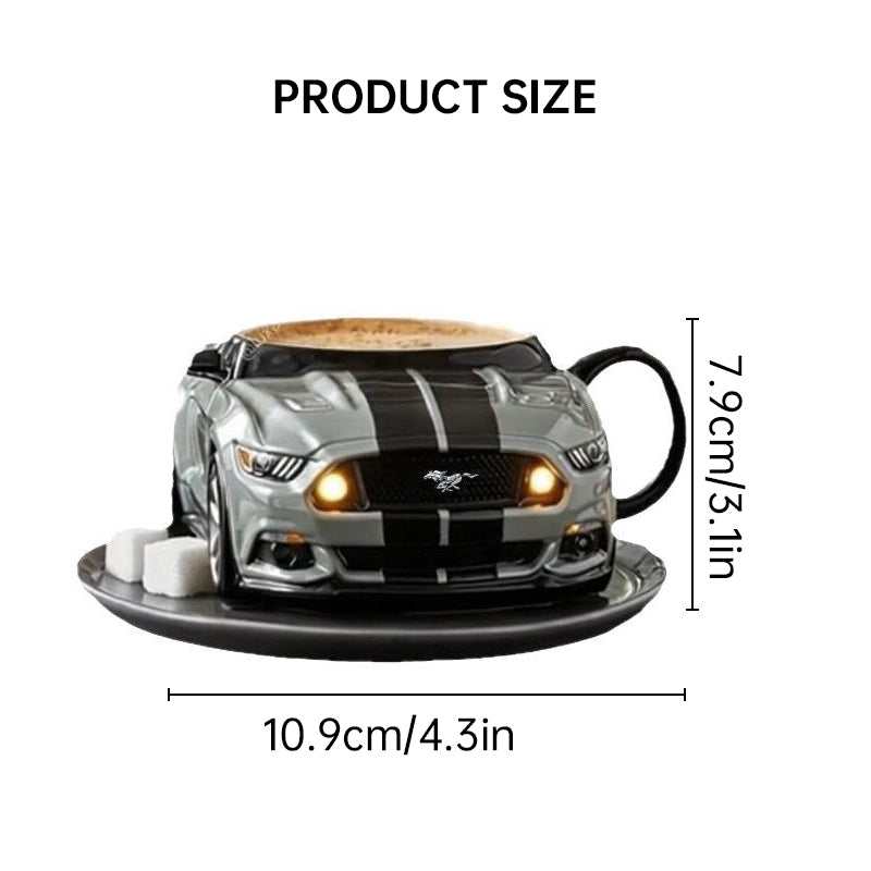 Car-Shaped Stainless Steel Coffee Mug – Handmade, Durable, Novelty Office Cup, Ideal Gift for Car Fans eprolo