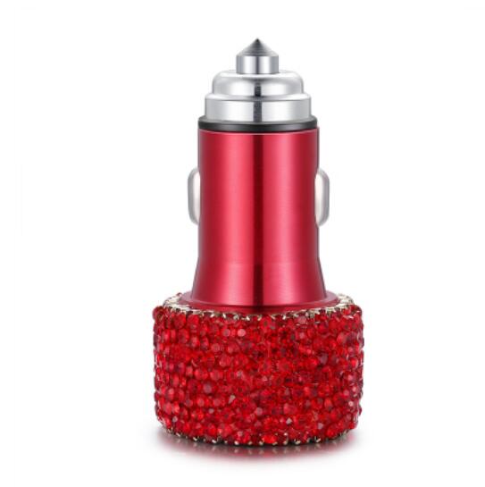 USB Car Charger For Mobile Phone Tablet GPS Fast Charger Car-Charger Dual USB Car Phone Charger Data Line Wire in Car Ornaments eprolo
