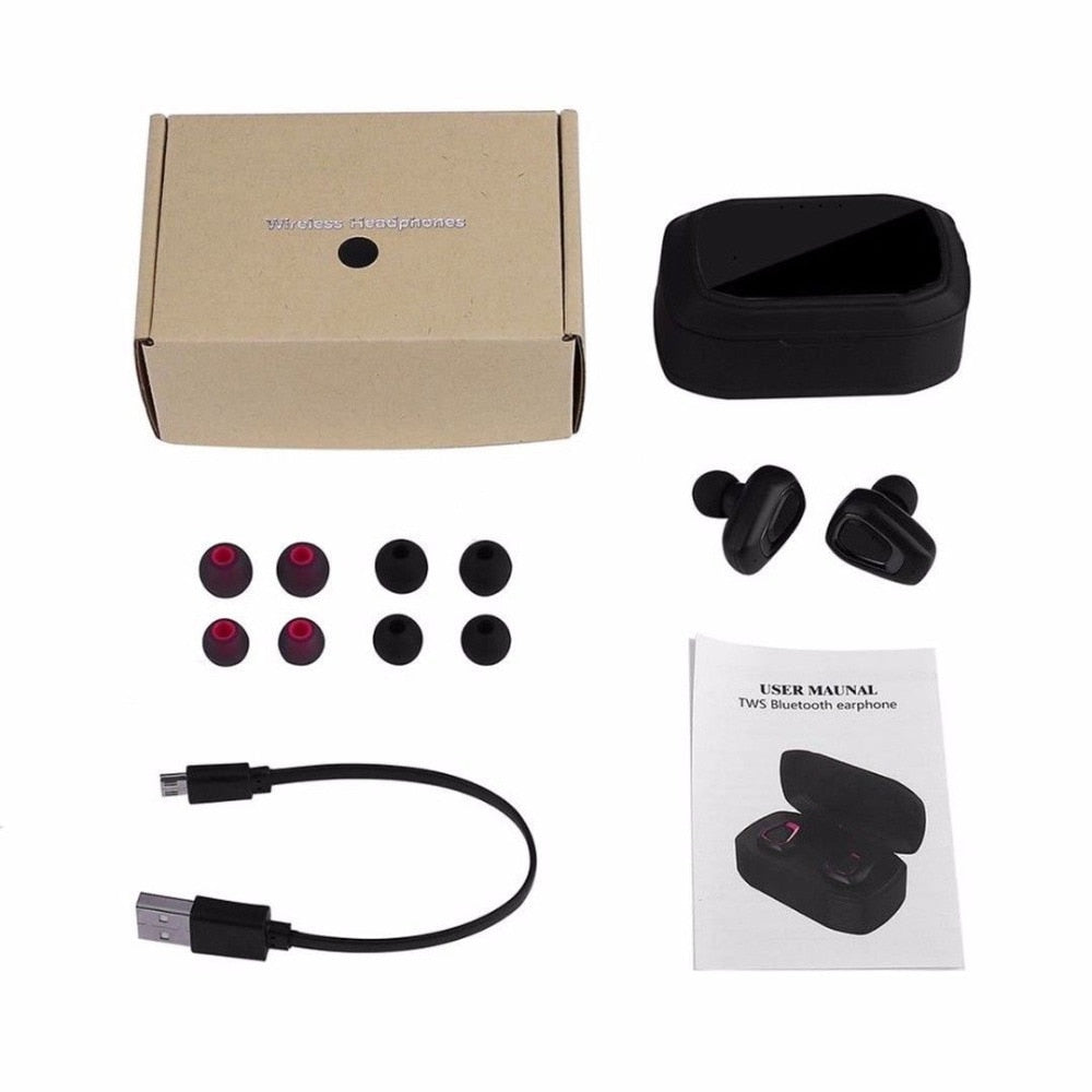 A7 TWS Wireless Bluetooth Headset Stereo Handfree Sports Bluetooth Earphone With Charging Box For iphone Android PK X2T i7/i7s eprolo