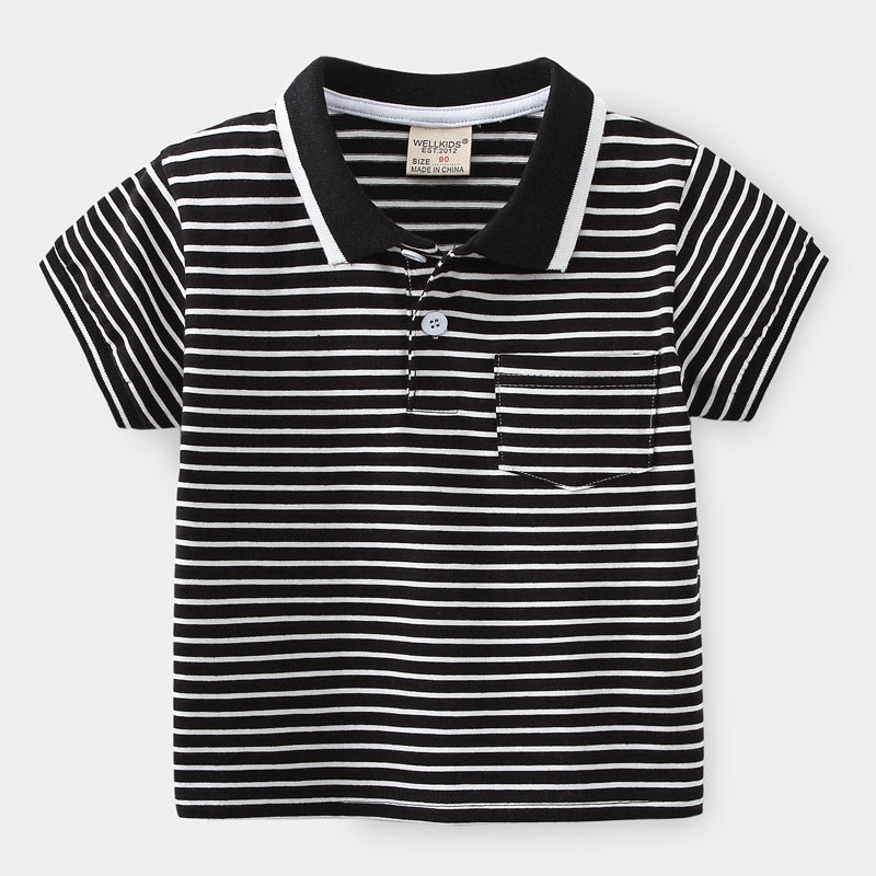 Short Sleeve Polo Shirt for Boys Cartoon Printed T-Shirt Kids Boy's Clothing eprolo