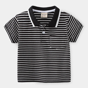 Short Sleeve Polo Shirt for Boys Cartoon Printed T-Shirt Kids Boy's Clothing