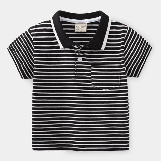 Short Sleeve Polo Shirt for Boys Cartoon Printed T-Shirt Kids Boy's Clothing eprolo
