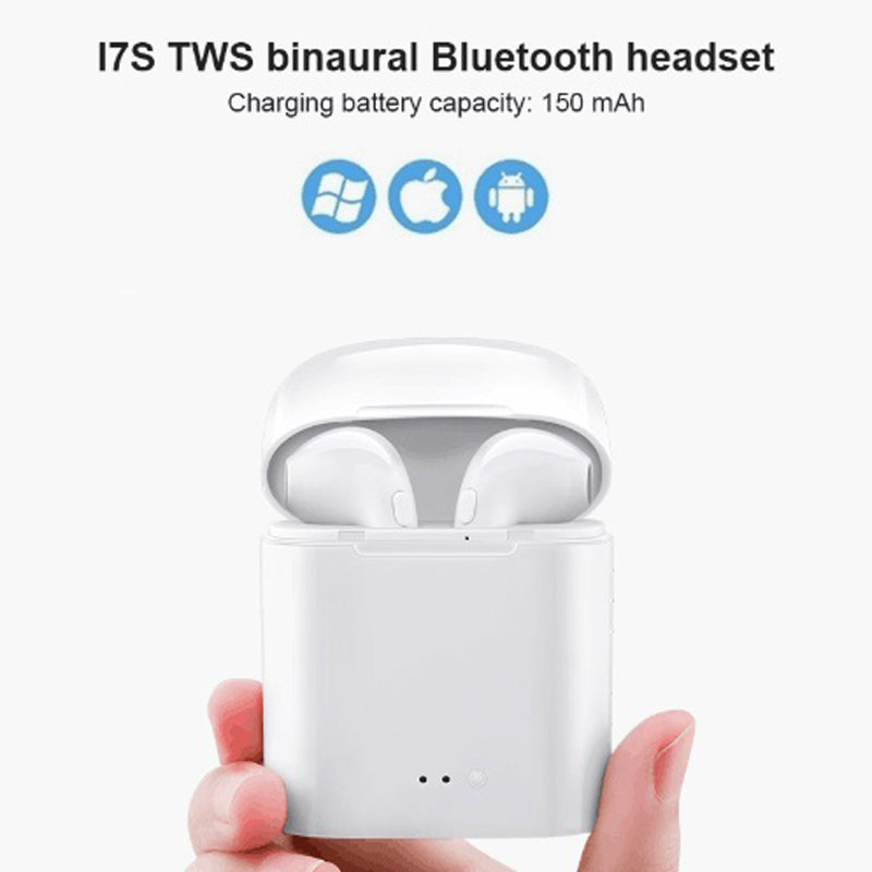 i7s TWS Mini Wireless Bluetooth Earphone Stereo Earbud Headset With Charging Box Mic For Iphone Xiaomi All Smart Phone air pods eprolo