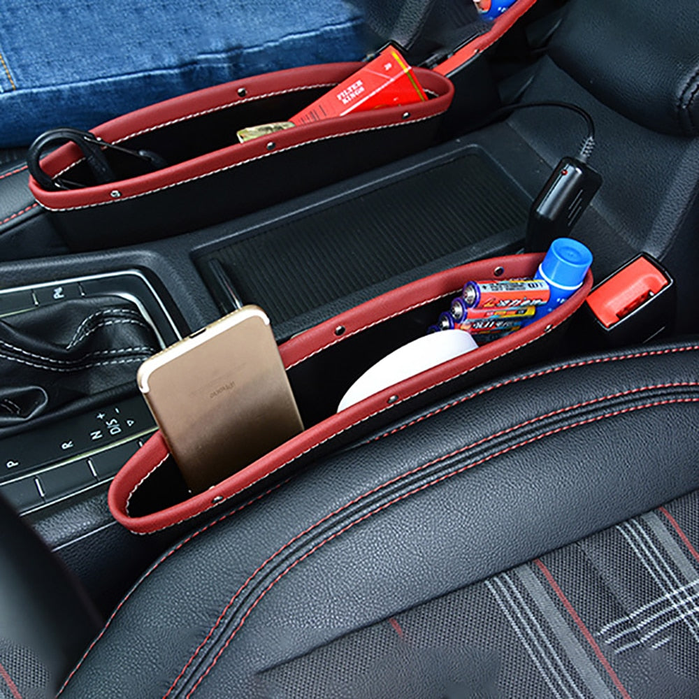 Seat Gap PU Case Storage Bag Car Organizer Artificial Leather Car Seats Gap Bag Car Accessories High Quality Storage Bag eprolo