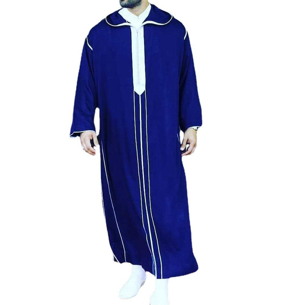 Men's long sleeved printed hooded loose casual men's traditional clothing eprolo