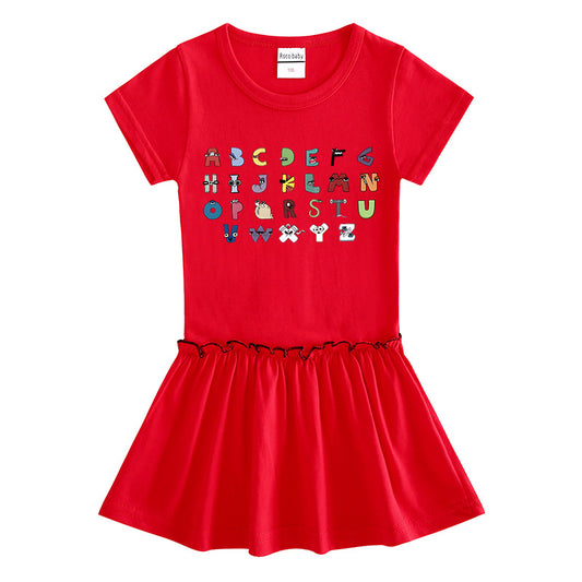 Children's short sleeved dress with half sleeves eprolo
