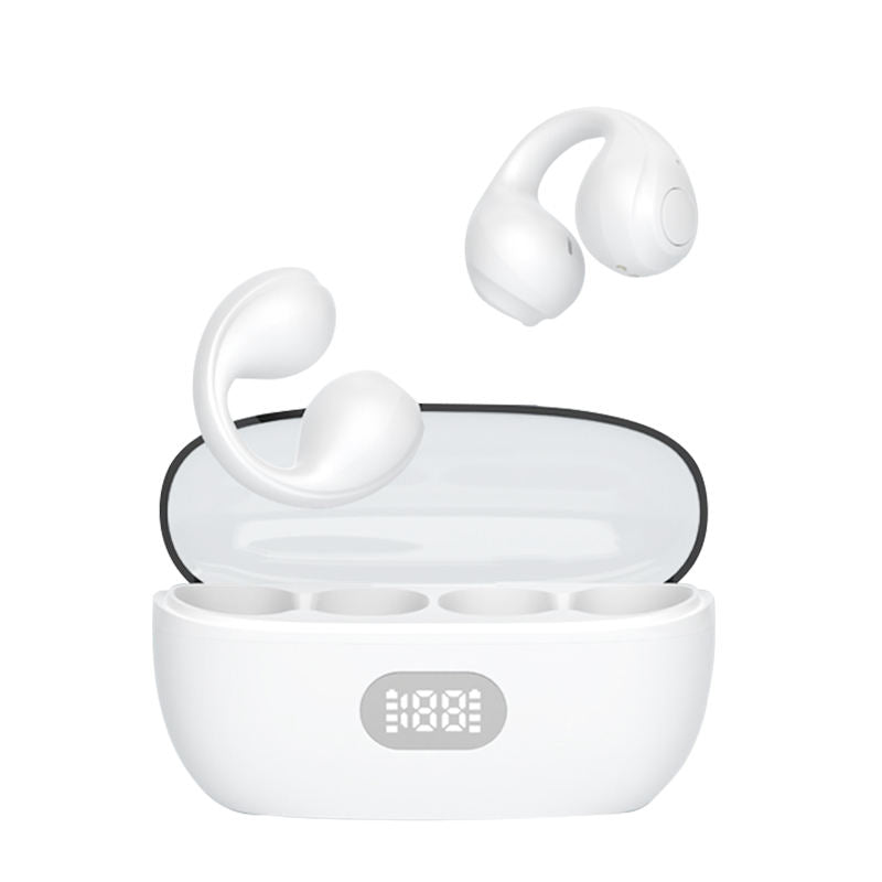 JS352 Headphones HIFI Sound Big Battery Life Clip-On Earbuds LED Display TWS Wireless Earphone For Gaming Sport eprolo