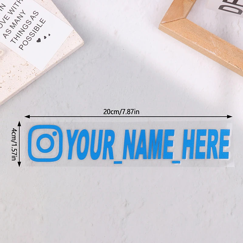 New Car Sticker User Name Custom Personalized Vinyl Decals Motorcycle For Customization Needs Remarks Car Sticker eprolo