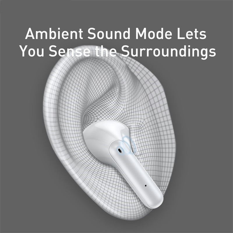 Dual Monaural Switching Noise-cancelling Earphones Waterproof Sound-activated Music Earphones