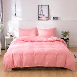 Bedding Solid Color Wool Three-Piece Set Of Plain Color