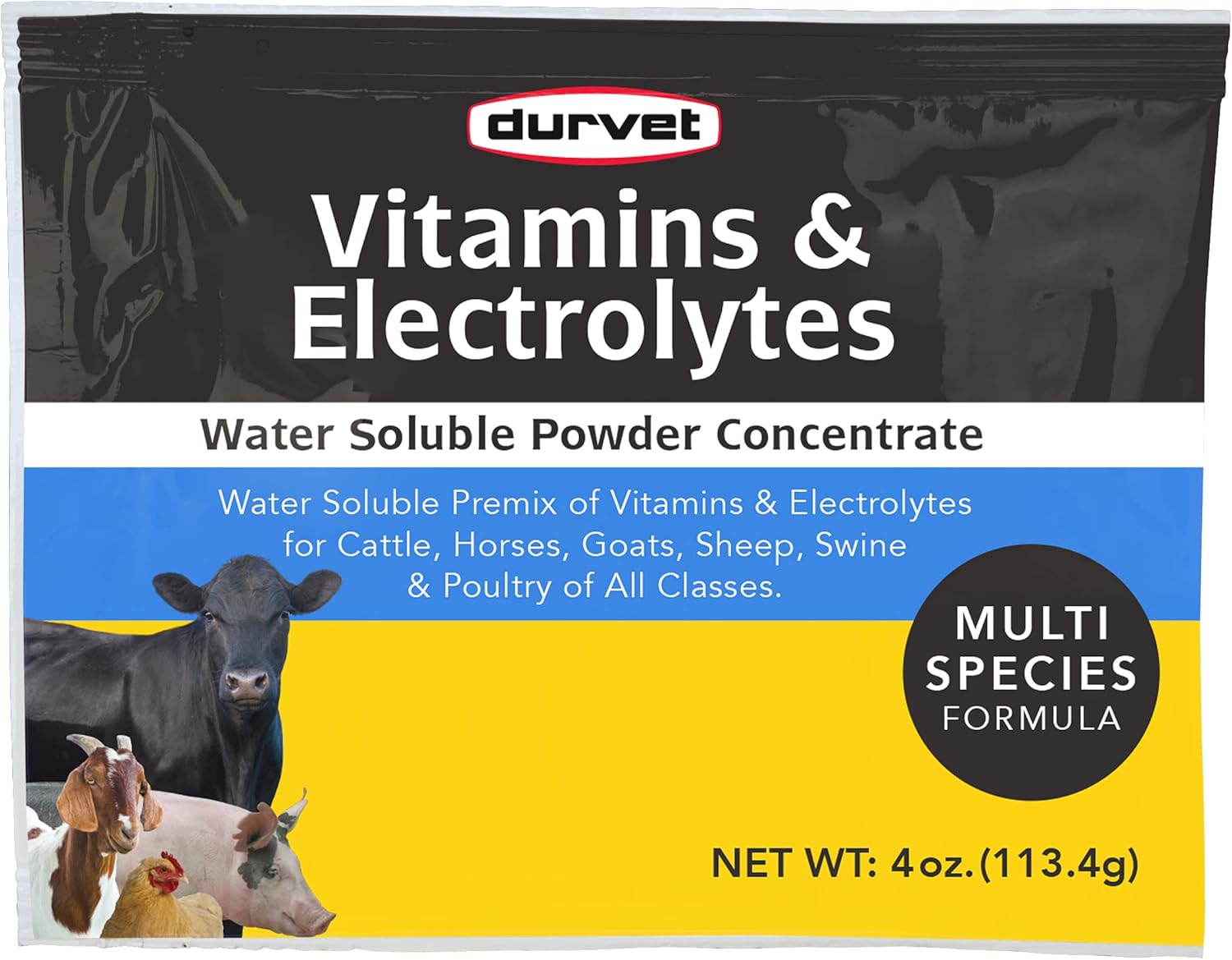 Little Giant 4Gal Waterer + Durvet Vitamins & Electrolytes 4oz 3PCK Livestock Bundle Paw and Tail Supply