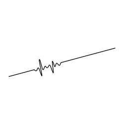 Car Electrocardiogram Car Sticker Creative Personality