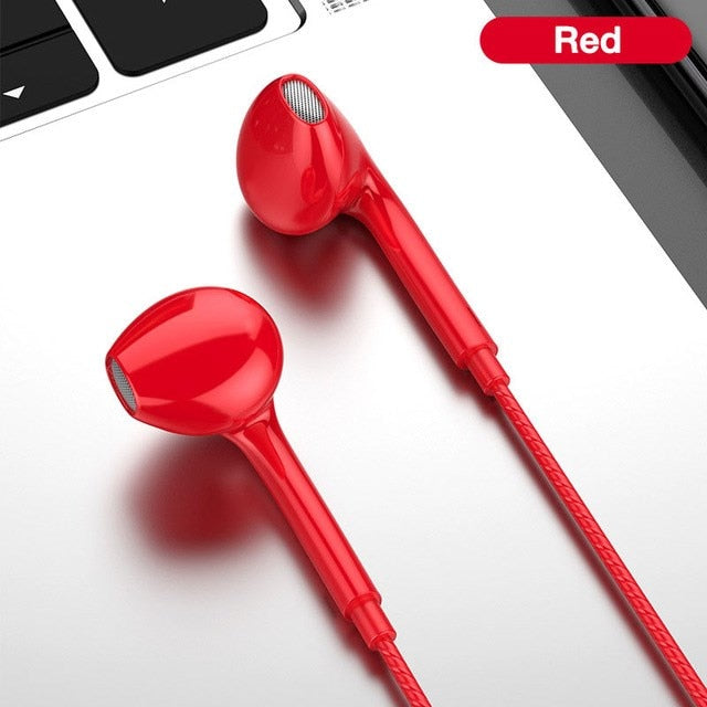 3.5mm Wired Headphones With Bass Earbuds Stereo Earphone Music Sport Gaming Headset With mic For Xiaomi IPhone 11 Earphones eprolo
