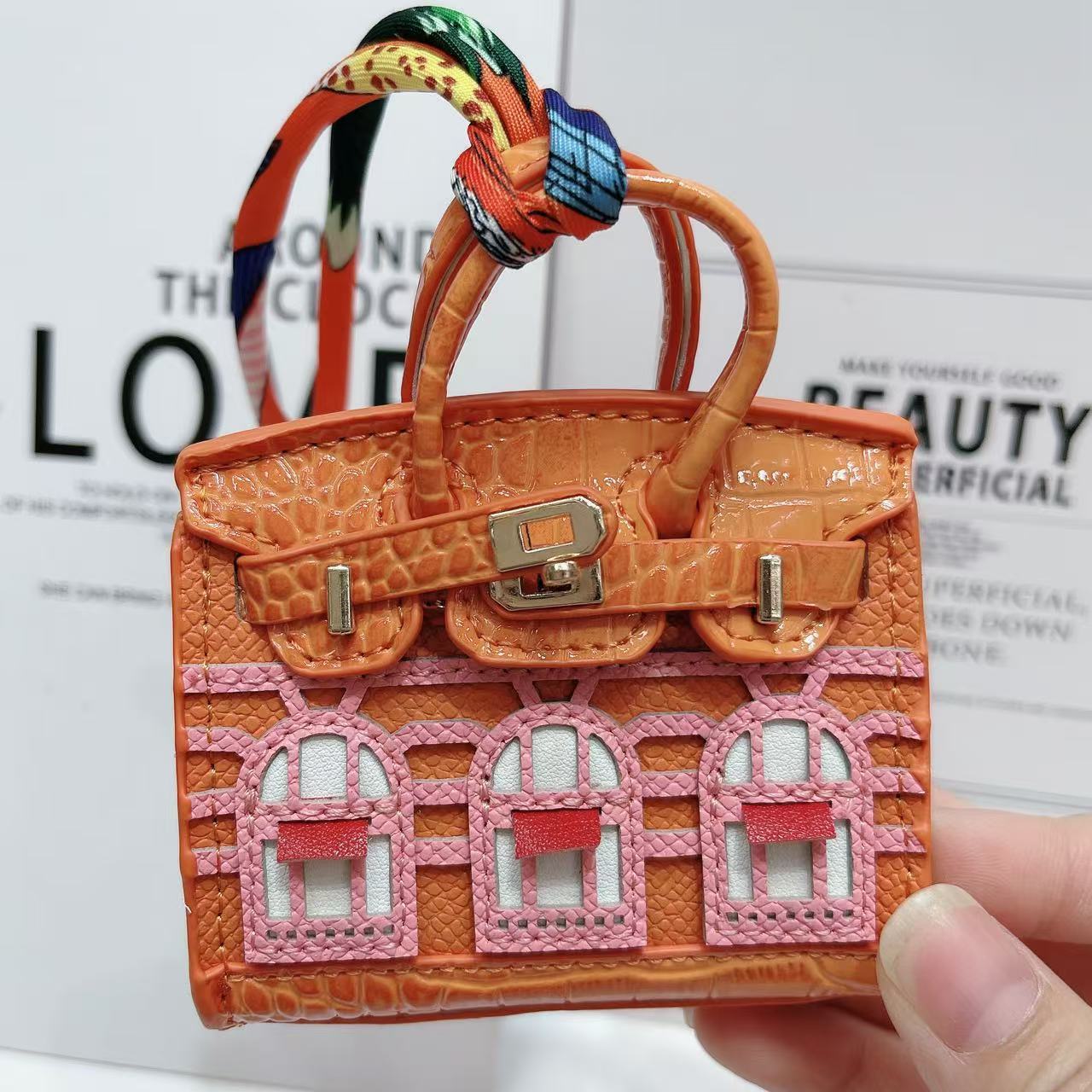Small house bag mini window pendant headphone bag lipstick car key backpack backpack decoration eprolo