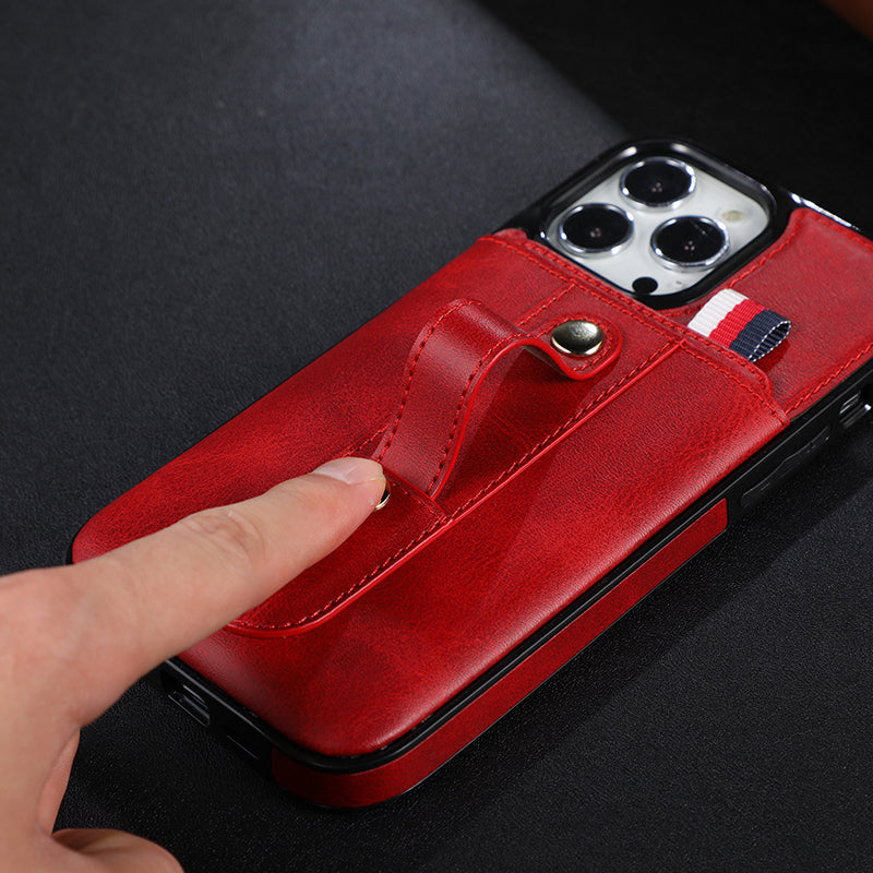 Suitable for IP13PROMAX card insertion phone case Apple 12 bracket phone protection case 11 anti drop case eprolo