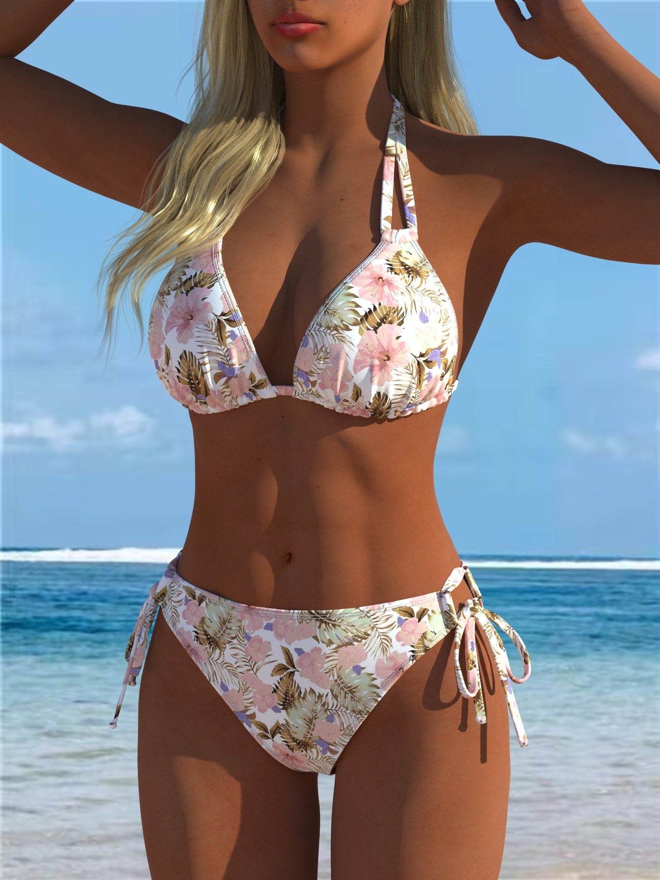 Split swimsuit vest style swimsuit set eprolo