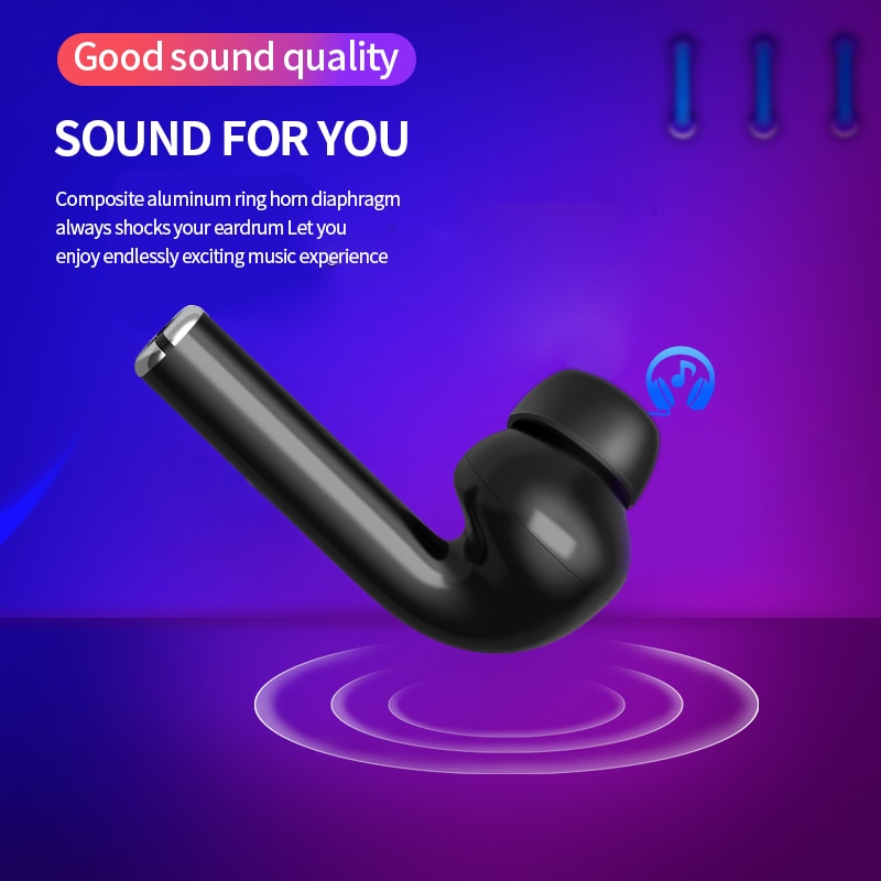 M19 TWS Wireless Bluetooth Headset V5.0 Stereo Bass Touch Operation Earbud  Headset for Huawei iPhone Xiaomi Samsung Phone eprolo