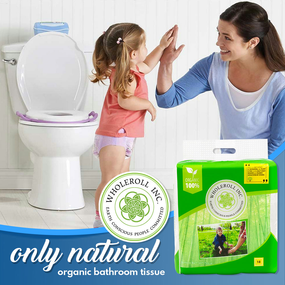 WHOLEROLL  Organic Bamboo Toilet Paper #18 Ct WHOLEROLL