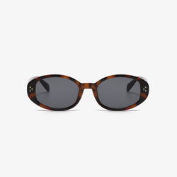Polycarbonate Frame Oval Sunglasses
