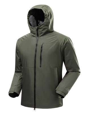 Men's Plus Size Zip Up Long Sleeve Jacket