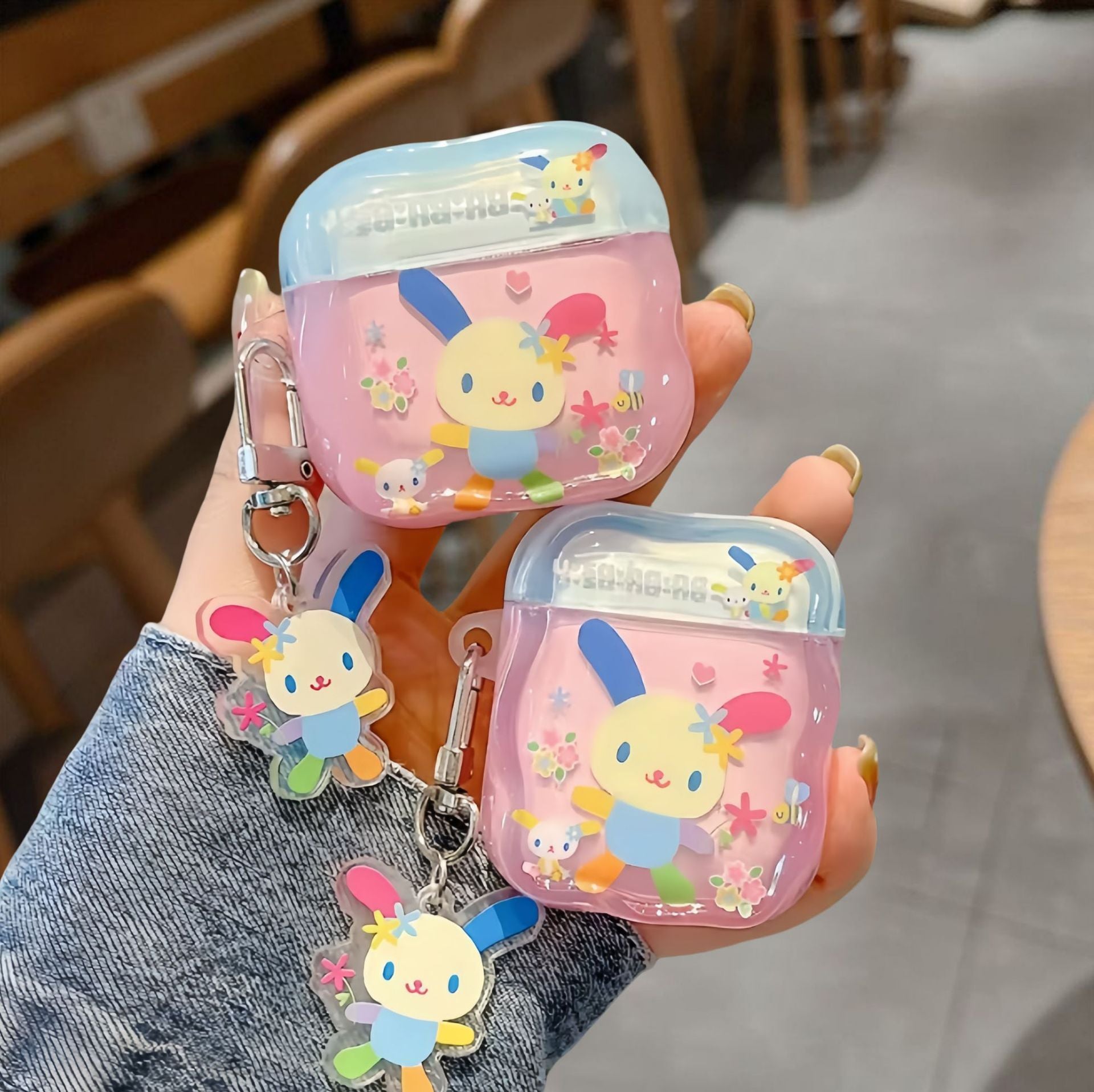 Cute Flower Bunny Earphone Case, Compatible with AirPods 4/3 and 2 Pro, Second and Third Generation New Model eprolo
