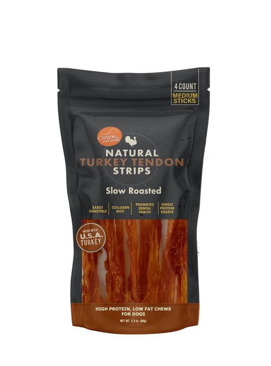 Canine Naturals Dog Natural Turkey Tendon Strips (3oz) The Family Pet
