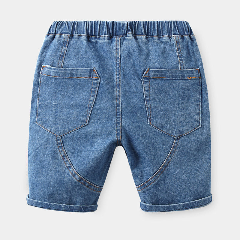 Casual Boy's Denim Shorts Summer Fashion Children's Mid-Length Pants eprolo